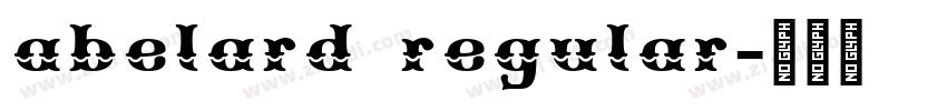 abelard regular字体转换